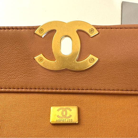 CHANEL Lambskin Quilted Leather Shopping Bag in Light Caramel Brown - Picture 11 of 16